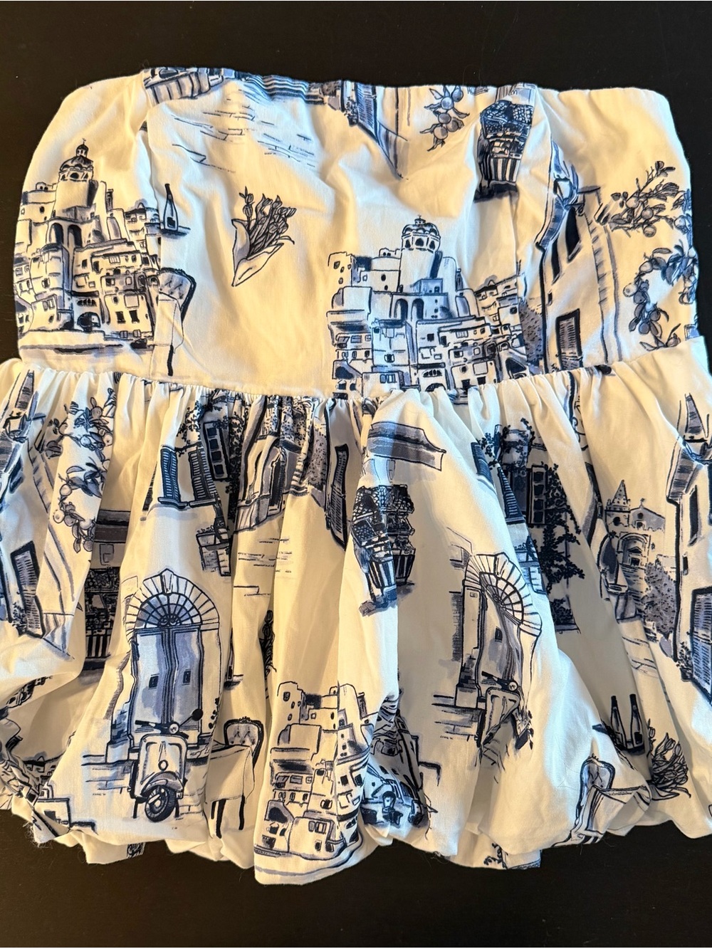 Abercrombie Strapless Bubble Shirt